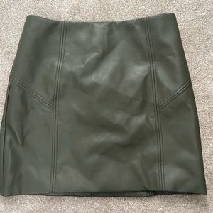 Green Faux Skirt